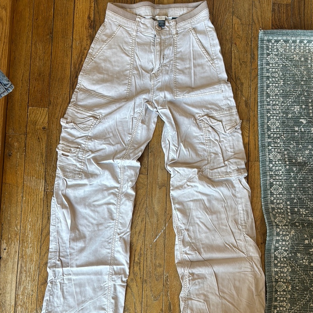 Beige Cargo Pants